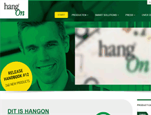 Tablet Screenshot of hangon.co